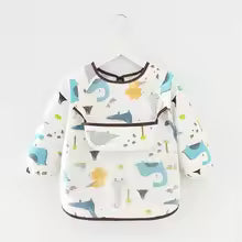 bavoir bebe  dino blue.
