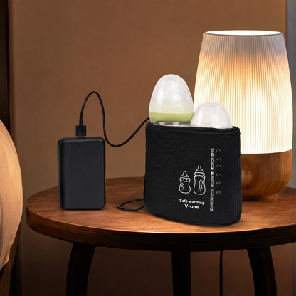 chauffe  biberon  nomade sur  table.