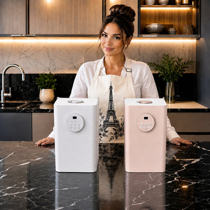 cuisine moderne avec deux variantes sterilisateur electrique biberon.