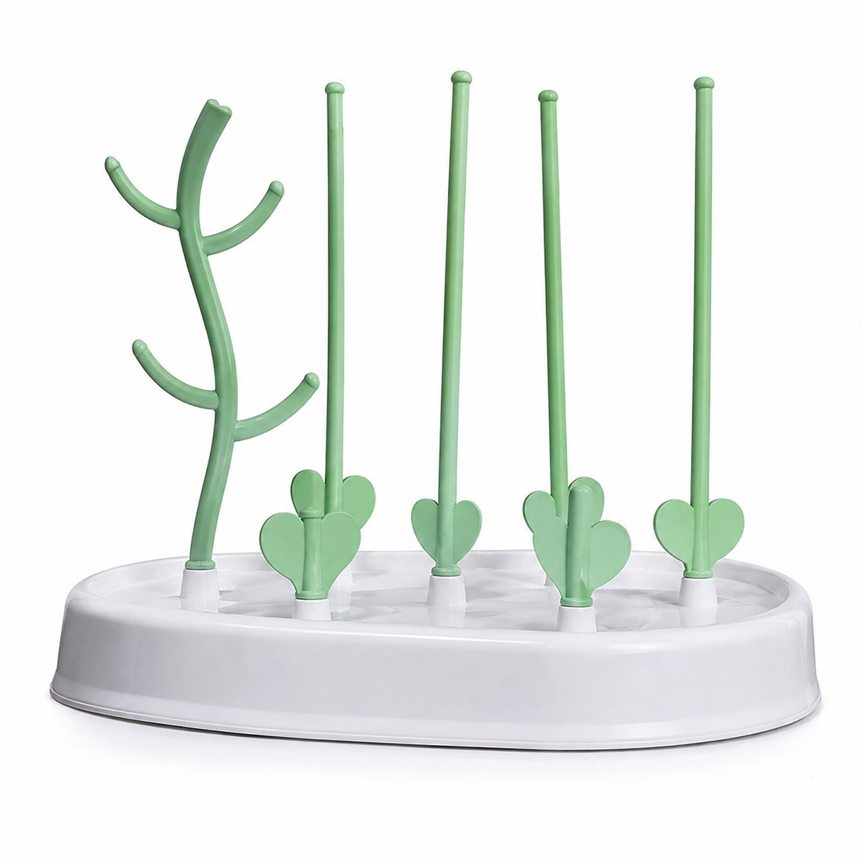 egouttoir  biberon vert pastel.