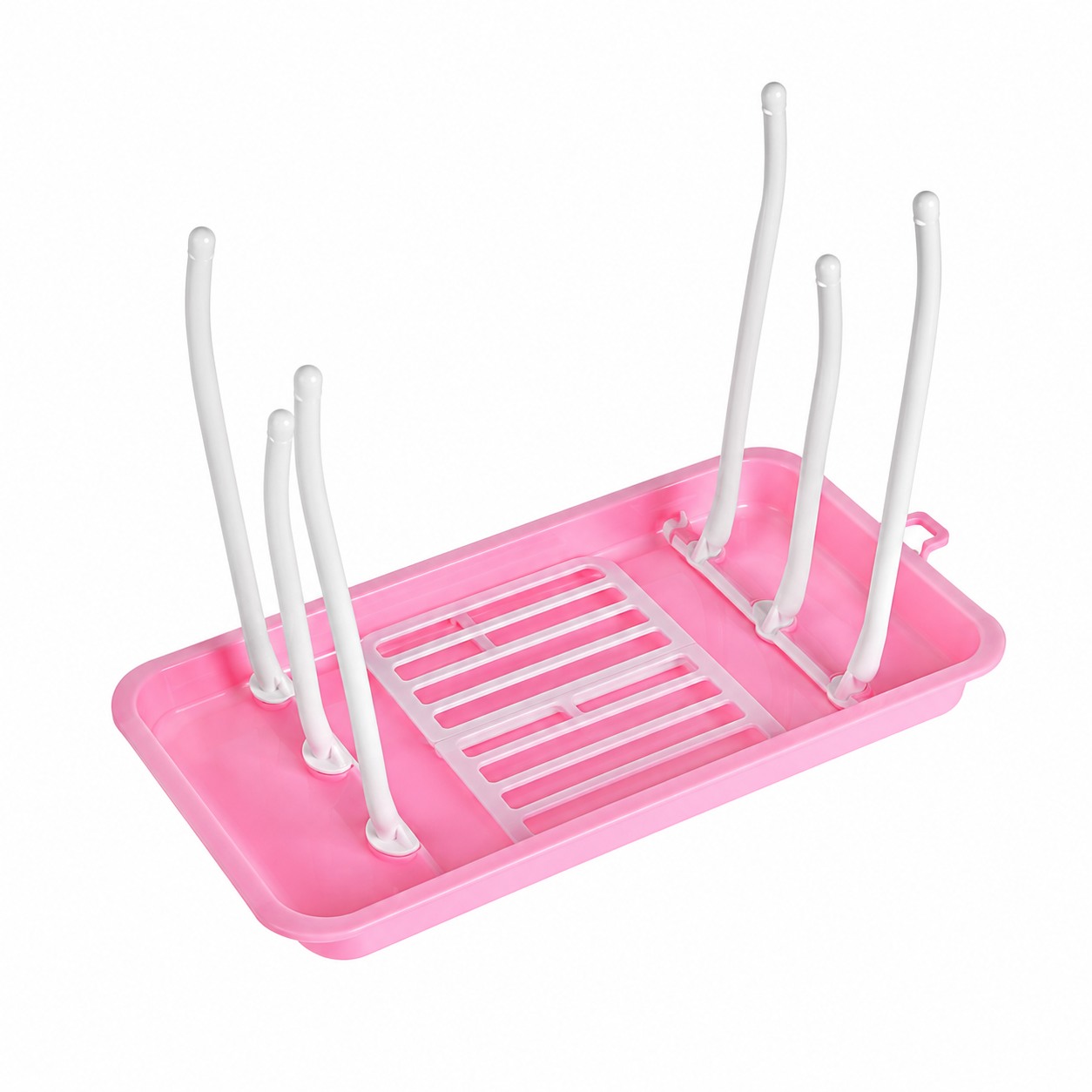 egouttoir biberon rose pret a utiliser.