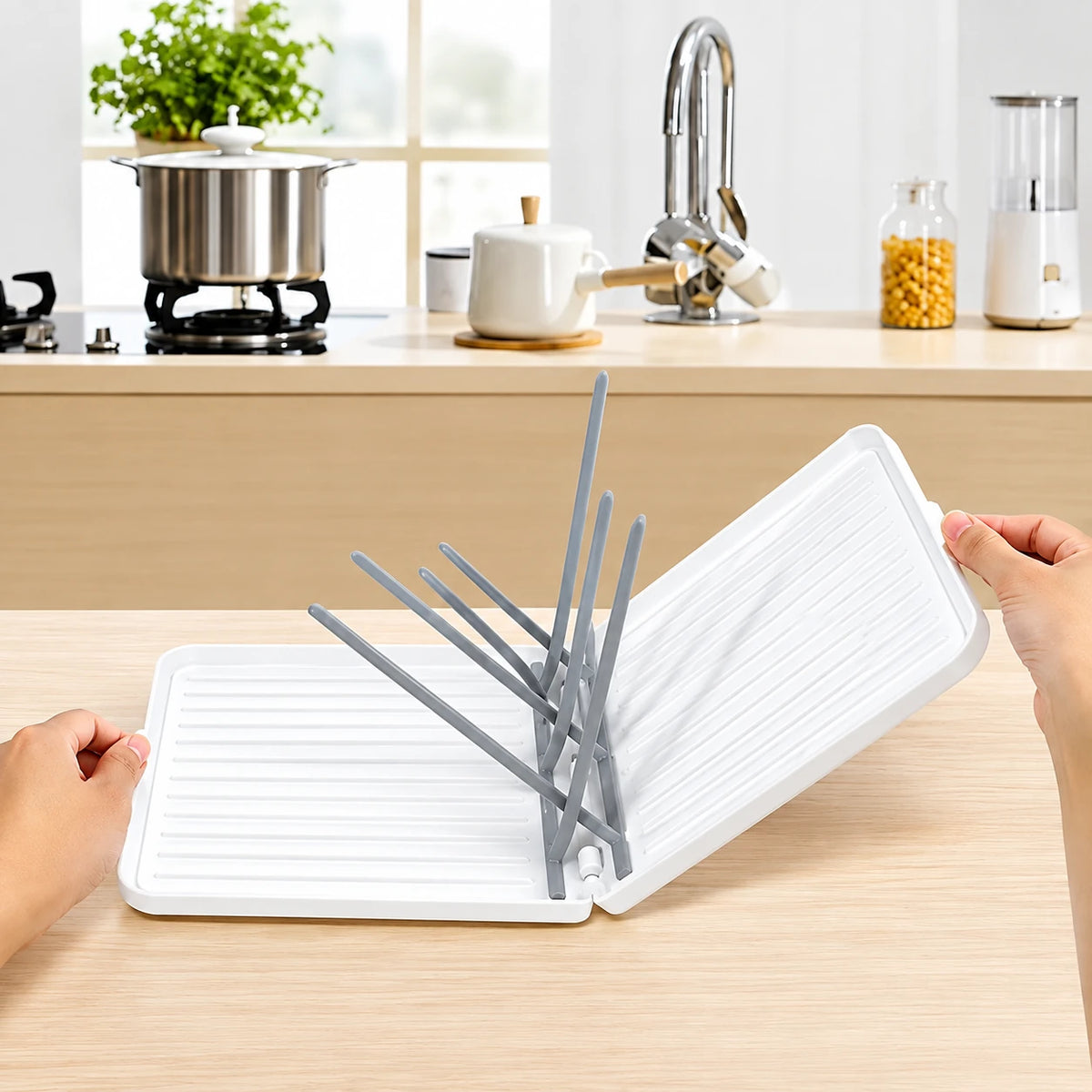facile a utiliser egoutoir biberon pliable.