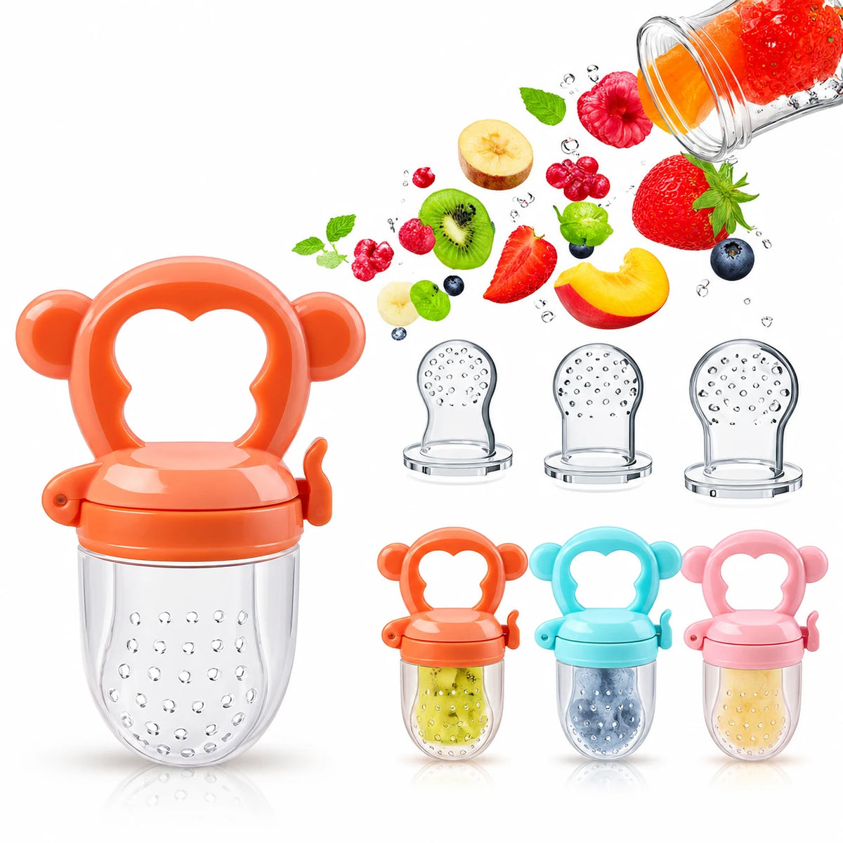 grignoteuse bebe avec les trois sortes et  tete s m l