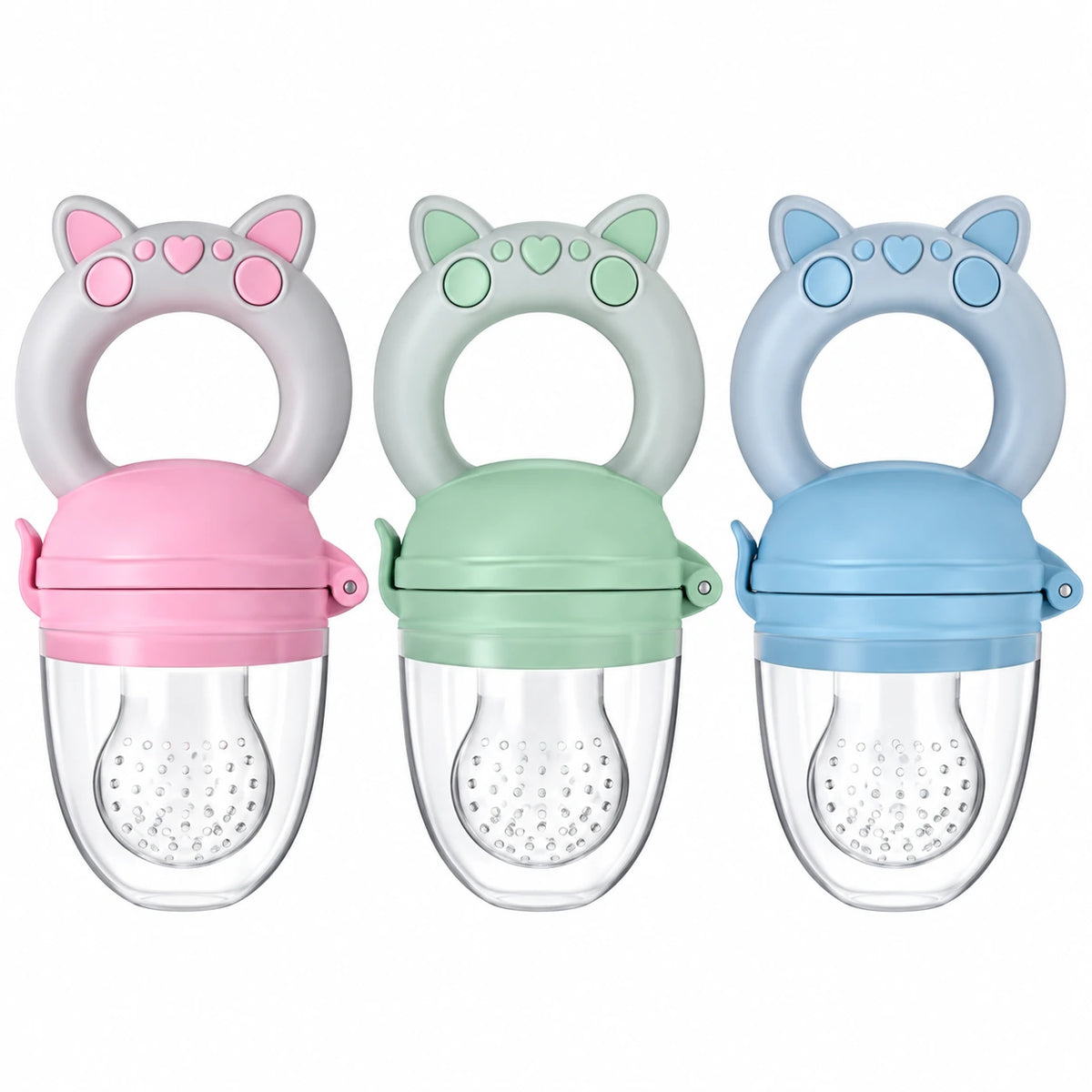 grignoteuse bebe  trois sortes couleurs