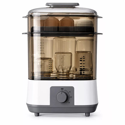 sterilisateur a biberon moderne transparent.