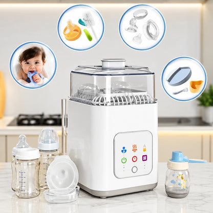 sterilisateur biberon avec divers images sur photo