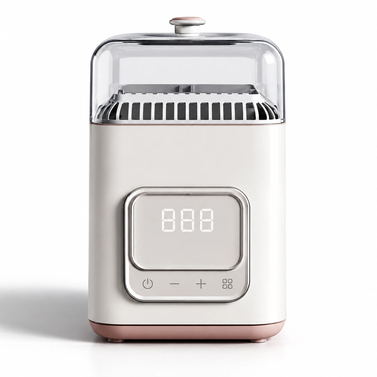 sterilisateur biberon avec melange blanc rose