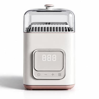sterilisateur biberon avec melange blanc rose