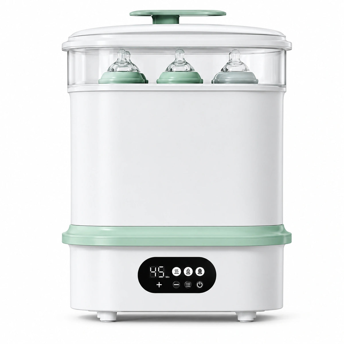 sterilisateur biberon vert d eau.