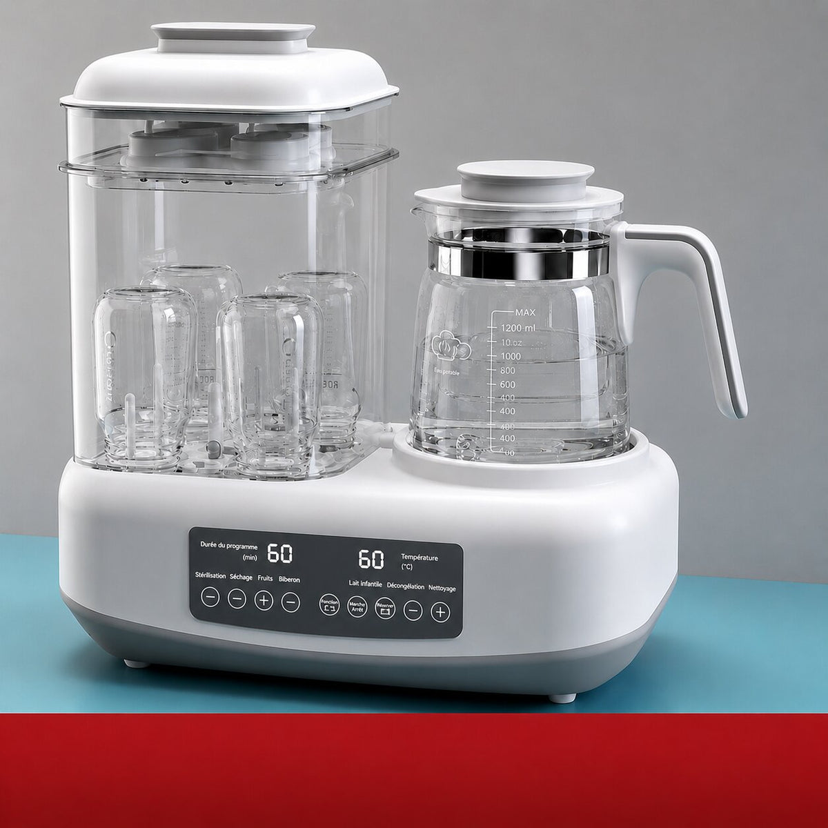 variante sterilisateur electrique biberon blanc